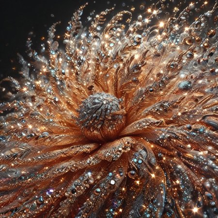 high quality, high details, ultra detailed, (spinning vortex), encircle motions, glitter,  (thick gold glitter dust waves: 1.4), (diamond dust 1:1), up-down, , symmetric,  specular,