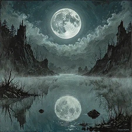 <lora:LCMTurboMix_Euler_A_fix:1> Solarpunk,  A moonlit lake, with fog rolling over the water and mysterious shapes beneath the surface.,   <lora:neg4all_bdsqlsz_xl_V9:1>