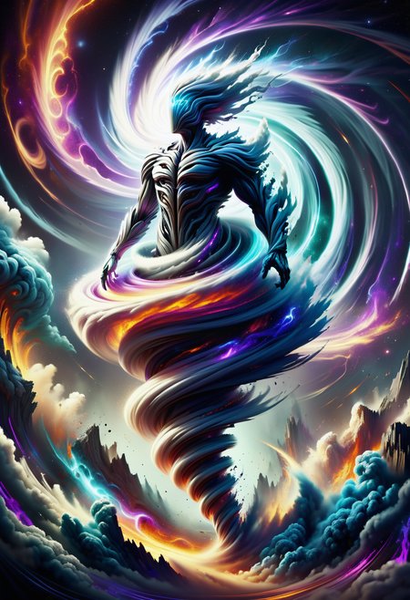 hyper detailed masterpiece, dynamic, awesome quality,massive  vortex standing DonM3l3m3nt4lXL, <lora:DonM3l3m3nt4lXL-000010:1>