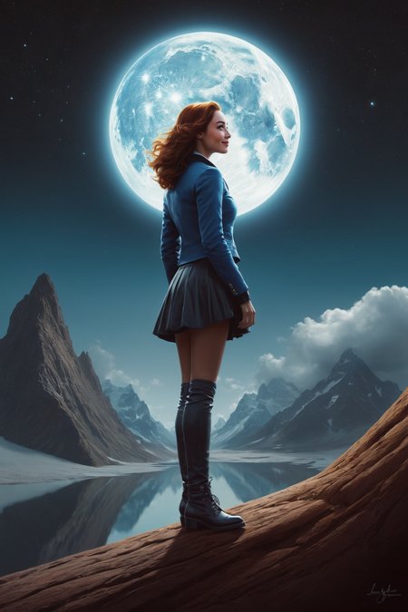 by Jessica Rossier and [Basil Gogos|Virgil Finlay] in the style of [Takeshi Obata:Lee Madgwick:0.25]