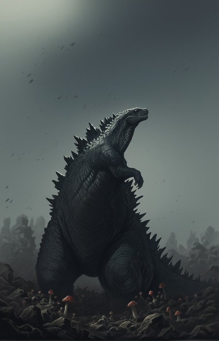 score_9, score_8_up, score_7_up, solo, portrait, from side, 1man, giant dinosaur reptilian monster slender Godzilla, spines, feral, realistic scales, detailed scale texture, solo, outdoors, rubble and debris, mushroom cloud in the background, small city debris in the background, solo, full body, solo, extremely detailed, Macro detailed realism style photograph, 3DMM