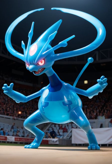 I never seen this Battlemon before. The Trainer said: I  suddenly caught him while I was chilling out at sea. The Battledex so far only has information about the maximum depth it can dive (2km) and its name: Aqatec. Yes, without "U". Without u..." Then the BreedMaster suddenly felt very sad and wanted to go back to sea. Congratz for 3rd place!