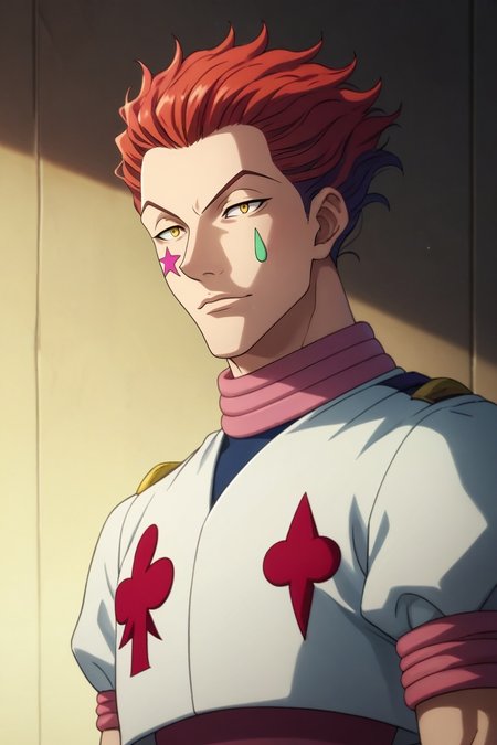score_9, score_8_up, score_7_up, source_anime, rating_safe, intricate details, (photorealistic:0.6), , , 1boy, solo, male focus, <lora:hisoka_morow_pony:0.94>, hisoka_morow, red hair, yellow eyes, facial mark, star (symbol), upper body, dock, midnight, leaning back, squinting, , <lora:sdxl_lightning_8step_lora:1>