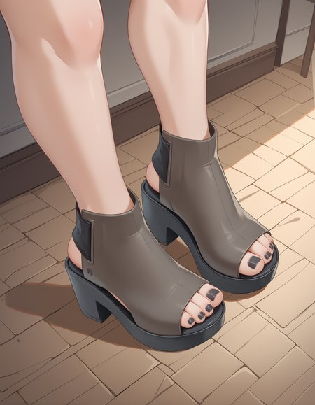 score_9, score_8_up, score_7_up, score_6_up, score_5_up, score_4_up, source_anime,
1girl,
standing,
(ml54 sandals), platform footwear,
black toenail polish, 
foot focus, from above, from side,
embedding:zPDXL2 ,