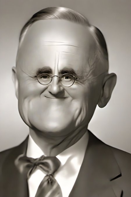 <lora:PE_SmallFace:1.2> PESmallFace,smal face,realistic,a men,a woman,
Harry S. Truman