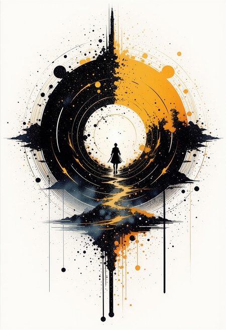 Now I have no regrets, I have no regrets from birth, you have no regrets, I also have no regrets, why ask my mind? In the end, there is no regret, heaven and earth have no joy, life and death have no regrets, without regret ask my mind, ask my mind there is no regret.
ink painting, ink art, splash, traditional media, classic painting, gritty olorful, scenery, very aesthetic, 
epic, majestic, fantasy art, dreamy, perspective, moody, magical,
intricate details, highly detailed, ultra-detailed, absurdres, beautiful, painterly, detailed, textural, artistic, vivid, vibrant,
aidmamj6.1, aidmainkstyle