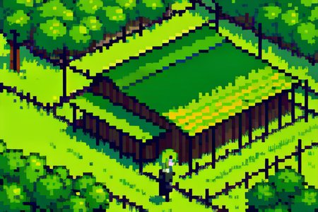 (otherworldly), highly insanely detailed, masterpiece, top quality, best quality, highres, 4k, 8k, RAW photo, (very aesthetic, beautiful and aesthetic), farm, fields, barn, fence, fantfa, <lora:FantasyFarm-10:0.7>, 
1girl, 
(olive green hair ), 
(pure blue background,transparent background),âââ