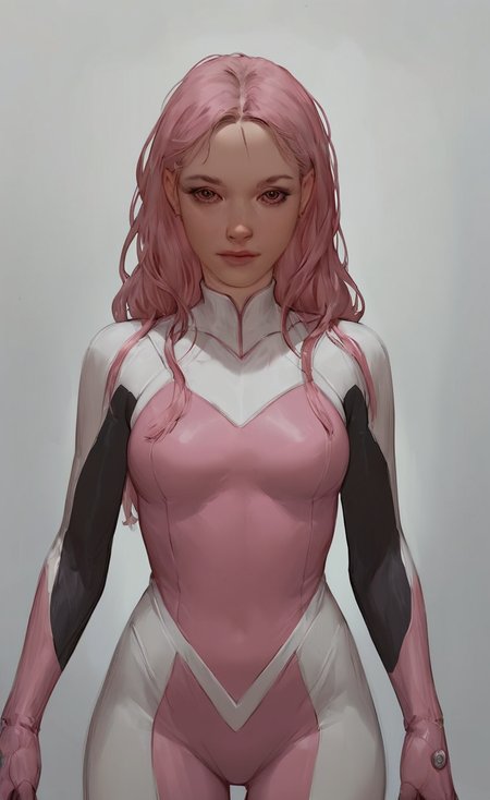 score_9, score_8_up, score_7_up, score_6_up, score_5_up, score_4_up  <lora:Parrot:.7> 1 girl, 
 , looking at viewer , front body,   <lora:hand 4:.7>, superhero suit,sexy, long hair, pink, cool, tech, tactical,