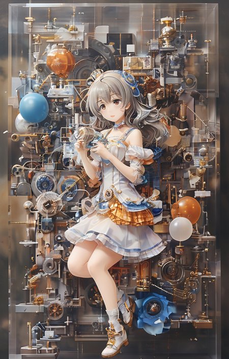 masterpiece,best quality,<lora:tbh244-sdxl:0.9>,illustration,style of Exploded assembly
 portrait of idolmaster cinderella girls,