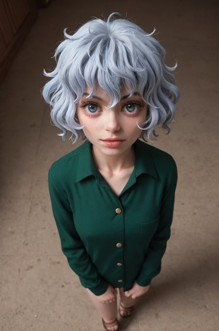 Stable_Yogis_PDXL_Positives, looking at viewer, 1other, neferpitou, hunter x hunter ,from above br4c3f4c3 <lora:Braces_Only:1.0><lora:ttokgirls:0.3>