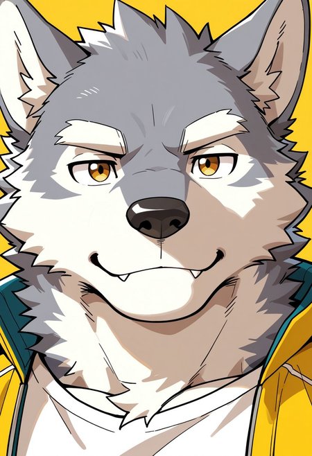 Luno - Furry Bara male sketch wolf [ Pony, Illustrious, NoobAI ]