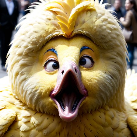 Big Bird  <lora:face_xl_v0_1:1.3>, solo, solo_focus