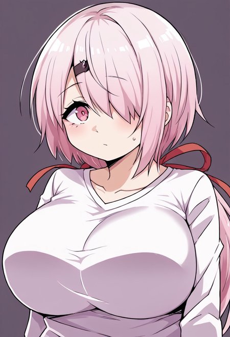source_anime, sy1, pink eyes, purple eyes, pink hair, white hair, hair between eyes, hair over one eye, long hair, ponytail, low ponytail, hairclip, hair ornament, ribbon, red ribbon, hair ribbon,<lora:ShiinaYuikaXLv2-17:1>, Uncensored ,Unedited ,,, ,,, ,,,, , ,,,, ,,, ,,, ,, ,, ,, , , ,,huge breasts ,,,