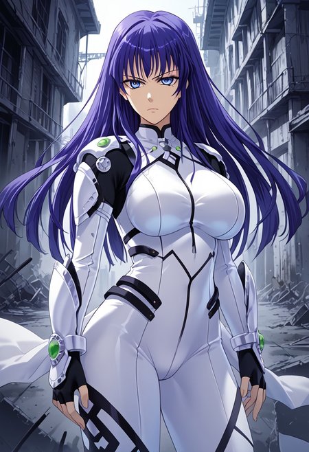 score_9,score_8_up,score_7_up,source_anime,5_figner,2d_animation,game cg,BREKE,
Shion Doll 007,1girl,solo,
long hair,blue eyes,blue hair,purple hair,
white bodysuit,skin tight,fighting stance,
large breasts,serious,cowboy shot,standing,
indoor,abandoned building,black smoke,
masterpiece,best qualit,ultra-detailed,illustration,an extremely delicate and beautiful,beautiful detailed eyes,unity 8k wallpaper,high resolution,anime CG,official_art,