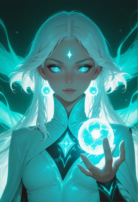 <lora:ck-painterly-fantasy-IL-000011:1>, in the style of ckpf, upper body portrait of a female with long white hair, she is holding a glowing orb, ethereal, whimsical,
masterpiece,best quality,amazing quality