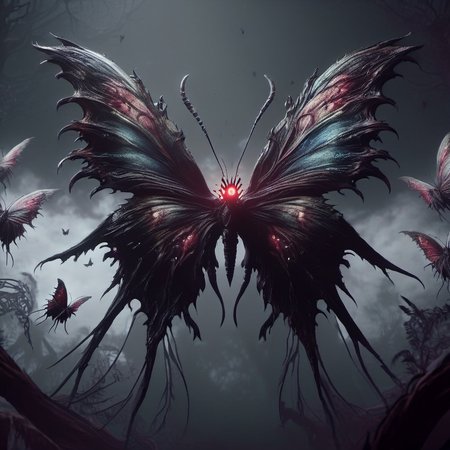 <lora:[XL]Bloodborne:1>Bloodborne butterfly