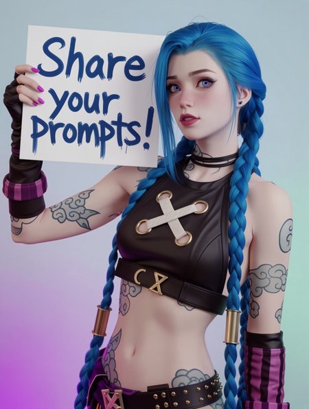 Jinx (Arcane / League of legends) | FLUX + Zimage