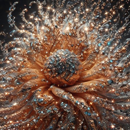 high quality, high details, ultra detailed, (spinning vortex), encircle motions, glitter,  (thick gold glitter dust waves: 1.4), (diamond dust 1:1), up-down, , symmetric,  specular,