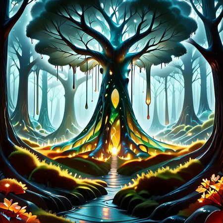 {{ (  score_9, score_8_up, score_7_up, score_6_up, Masterpiece, Highly Detailed, 8k, Volumetric Lighting, Shadows, Proper Lighting Effects, Full body Shot, sl1m3d, slime-morph ) }}
BREAK
{{ Detailed Background ( Deep Forest, Nighttime, Full Moon, Stars, Sparse Clouds ) }}
BREAK
Kittens Playing In The Woods