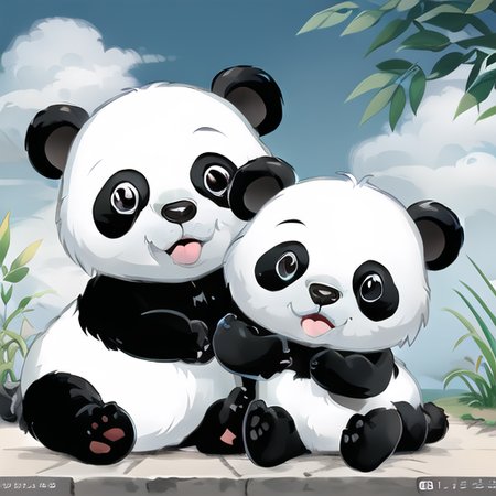 cute panda like dog
