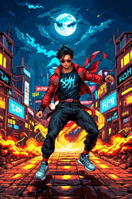 K-pop, Supernatural Rann of Kutch, at Nighttime, dynamic action sequences, Movement, Designer clothes, Adventure comics, furniture design, Sporty, sneakers, activewear, comic, enhanced quality, vibrant, glossy, luxury, winning, extremely stylish, inspired, highly complex, Hyper-realistic, 16k resolution, intricate details.
(masterpiece, award winning artwork)
many details, extreme detailed, full of details,
Wide range of colors, high Dynamic
 <lora:xl_more_art-full_v1:0.285>
 <lora:zavy-bcklt-sdxl:0.25> zavy-bcklt 
<lora:RMSDXL_Creative:0.24> 
<lora:add-detail-xl:1> 
<lora:MJ52:0.285>