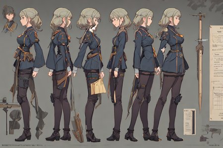 character turnaround of young boy , full body, standing, same outfit, concept-art, full body, detail_face, line_sketch, PlanIt, official art, official alternate costume, design style, multi style, detail character, original, 8K GC, massive detail,  of a mailman. Male,multiple views of the same character, Highly detailed, vattange, vettenge, bungou stray dogs style art. PlanIt, hoppagames, charturnerv2, expressionless, stylistic, no background, only detail character,4_side, wearing_armor, scientific illustration, concept render, scientific diagram, technical illustration, multiple views,masterpiece,best quality, <lora:2dSpriteBetaStyle_20:0.6>, PlanIt, charturner