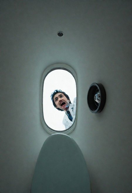 fpv, Fist Person View, looking Up to the Dentist from little Horror shop