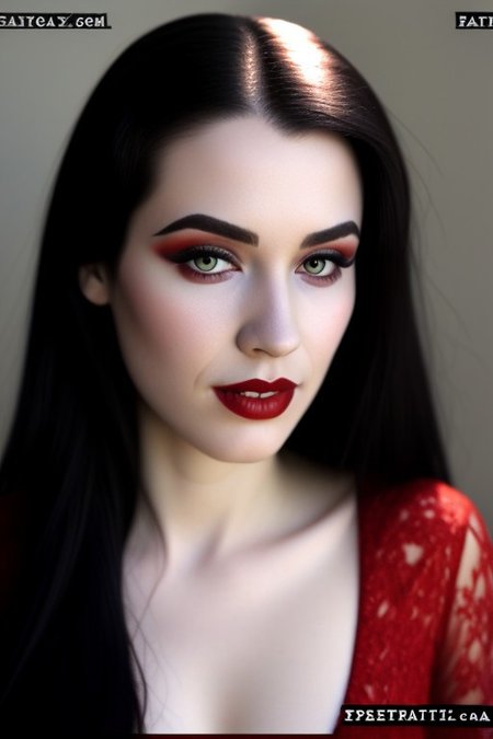 Romanian vampire girl, 23 years old, (beautiful:1.75), (very pale skin:1.35), (gothic makeup:0.99), (Red Lipstick:1), (black hair), (anime:0.35), (oval face:0.25), (attractive), (elegant1.5), (night), (front view:1.25), (elegant), 10 minutes before the world will end, hyper-realistic, ultra-detailed, insanely detailed, 4k, realistic 8k, shot on portra 400, (back light), (anime:0.05)