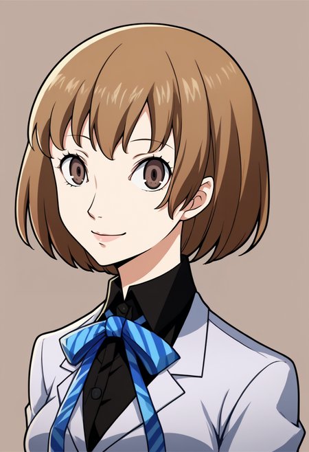score_9, score_8_up, score_7_up, source_anime, BREAK, solo, 1girl, smile, looking at viewer,  <lora:Io-pdxl_Fp:1>, iodesu2, short hair, brown hair, brown eyes, school uniform, ribbon, collared shirt, black skirt,  <lora:P5-Portraits-pdxl_Fp:1>, simple background, portrait,