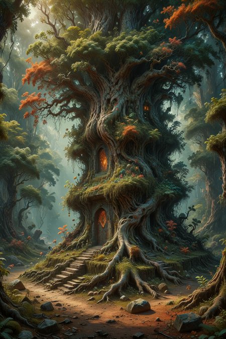 ancient marble altar in fairy forest, random beautiful jungle, knotted roots, vibrant colors, gnarled trees, fractal lush vegetation, natural sunlight, intricate details, realistic digital art, colorfully, photo, cinematic, <lora:Simon Stalenhag:0.65>, Simon Stålenhag Style, <lora:add-detail-xl:0.5>, <lora:xl_more_art-full_v1:0.3>, ral-dissolve, <lora:ral-dissolve:0.7>, intricate details, masterpiece, best quality,  <lora:high_contrast_detailed_anime:0.9>
