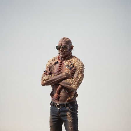 score_9,score_8_up,score_7_up,score_6_up,score_5_up,score_4_up,rating_safe,<lora:soma_zombie:1>,soma_puppet,monster,alien,standing,arms crossed,sunglasses,