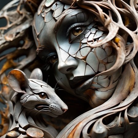 ethereon close up girl and rat, very detailed <lora:ethereon:1>