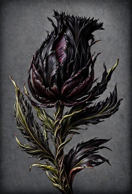 cg_darkscifi black tulip mm style flower ingrid-elias-style