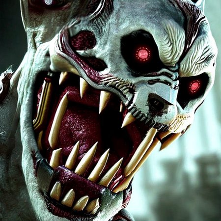 face of Husky , volumetric lighting, magical, ScaryMonstersV2