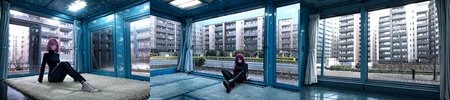 (otherworldly), highly insanely detailed, masterpiece, top quality, best quality, highres, 4k, 8k, RAW photo, (very aesthetic, beautiful and aesthetic), 
1girl, asian female, facing viewer, turtleneck, pants, 
<lora:MM5-v1:0.7>, blue wall, window, sitting, Magic Mirror Car, MM5, indoors, 
1girl, solo, 
(__lazy-wildcards/char/haircolor__),âââ