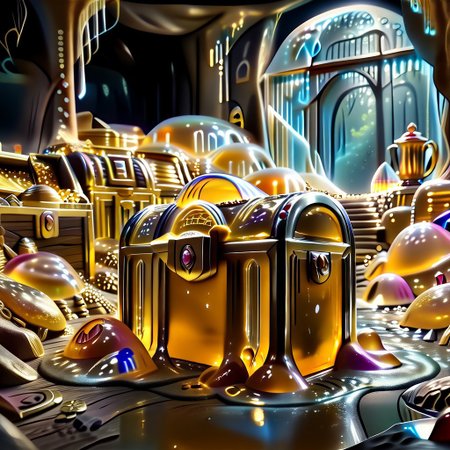 chalice made out of slime, fancy cup made out of slime, fancy chalice made out of slime, Detailed chalice made out of gold slime, Gem-studded slime chalice, multi-colored gems made out of slime, in a room of treasure made out of slime,  gold coins and bars made out of slime, wood-like treasure chest made out of slime, wood-colored slime chest, 
treasure-room, treasure, treasure chest, gemstone, coins, gold bars, gold pile, 
everything made of slime, No simple background,
((translucent slime)), ((transparent slime)), (bioluminescent slime), sl1m3, slime, great lighting, even lighting, no bright spots,