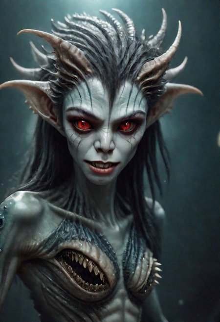 medium shot, sexy korean alien woman, kpop, k-pop, hot, (busty:0.5), jaws, teeth, sexy, erotic, surreal, head, long, creature, body, tail, mouth,  simple background, (masterpiece:1.0), (best quality:1.0), beautiful, (intricate details), unity 8k wallpaper, ultra detailed, flash photography lighting