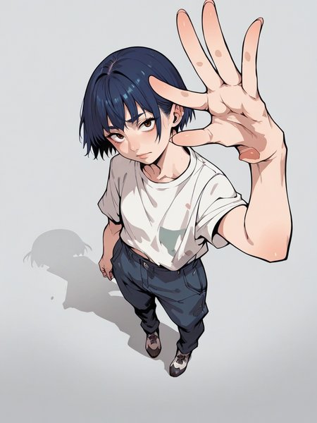 score_9, score_8_up, score_7_up, score_6_up, score_5_up,   <lora:reachXLP:0.9> from above, reach, 1girl, source_anime