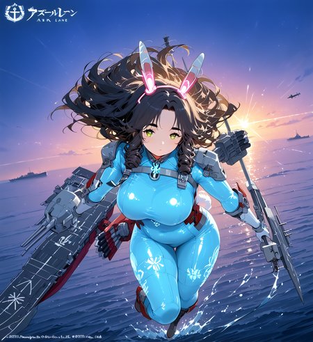 IllusP0s, PonyScores7, source_anime, ah1, IllustriousQual, interesting, exciting, spectacular, wonderful, <lora:natsumi_style:0.5>, <lora:by_usakun-pony:0.4>, by usakun, <lora:Akina_Bbw_Style_-_PonyXL:0.2>, AkinBw,
BREAK (Minimal Depth of Field shot),
BREAK 1girl, mature female, (round face:1.2), (thick eyebrows), (curvy), round-chin, caucasian, (plump face), <lora:Round_face:0.2>, <lora:ETO_OC_Illustrius:0.5>, eto_oc, skindentation, (plump), thick thighs, wide hips, busty, voluptuous, lips, <lora:venus body PonyXL:0.3>, <lora:shinyskin2:0.2>, glistening skin,
BREAK  (curly hair), long hair, (black hair:1.4), (parted hair), messy hair, kinky curls, <lora:hairdetailpxl:0.2>, hairdetailpxl,
BREAK (half green and brown eyes), (colorful eyes), (multicolored eyes), (downturned eyes:1.4), <lora:expressive eyes:0.2>, expressive eyes, <lora:eyedetailpxl:0.2>, eyedetailpxl, <lora:Eyes_High_Definition:0.2>, EyesHD,
BREAK ((interested)), <lora:Expressive_H:0.2>, Expressiveh, <lora:Emotional_Anime_Expressions_PonyXL_Concept:0.2>, emotional, <lora:Best_Facial_Expression_LoRA_PONY:0.2>, looking at viewer, <lora:Detailed expressive EXEV style -XL Pony V1.0:0.2>, FaceDetail,
BREAK ((processing card payments)),
BREAK (<lora:AL_Style_Normal_Ship:0.6>, (((ALstyl3, azur lane, retrofit,retrofit (azur lane), ruby red rigging, mechanic wings, glowing neon circuits,  metallic structure, turret, gacha style, huge cannon, neon headphones, rabbit ears, mechanic tail, boots, light armor, light blue bodysuit, glowing bodysuit, skin tight, machinery, flight deck, floating hair, holding weapon, ship turret, torpedo tubes)))),
BREAK (((a cozy reception area with a warm color palette, soft lighting, and friendly staff, creating an inviting atmosphere for guests))),
BREAK <lora:xl_more_art-full_v1:0.2>, <lora:aesthetic_anime_v1s:0.2>, <lora:EpicF4nta5yXL:0.2>, <lora:detailxl:0.2>, detailxl, <lora:Fant5yP0ny:0.2>, best quality, amazing quality, best aesthetic, absurdres, illustration, Volumetric_Lighting, ultra-detailed, very aesthetic, intricate details, 8k, masterpiece, best_quality
BREAK Stable_Yogis_PDXL_Positives, AS-Adult, <lora:Complicated fantasy portrait - XL Pony V2.0:0.2>, bad-hands-5, <lora:HDA_Detailer:0.3>,