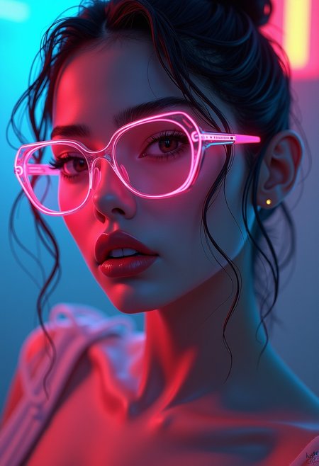 Similar graph, a cyberpunk girl, Wear clear neon glasses, cyberpunk., golden ratio details, 32k uhd, fantasy, cyberpunk, intricate, decadent, highly detailed, digital painting, ever after high, octane render, artstation, concept art, smooth, sharp focus, illustration, art by artgerm, loish, wlop. (heartwarming, uplifting, charming), (UHD, masterpiece, detailed eyes, detailed face, highest quality), (light leaks, subsurface scattering, rim light, beautiful lighting and shading, deep background, vibrant complementary colors, sharp focus) , high resolution, 85mm, f1.8, photo realistic,photography of porn actress posing, penthouse style, looking at viewer, front view, full lips, cute, sexy, biting lip, teasing,  seductive, provocative, beautiful eyes, perfect face, big boobs, slim body, (latina:1.1), tanned skin,headlights, professional photography, ultra quality, (intricate details:1.2), cinematic lighting, bokeh, masterpiece, (hyperrealistic:1.2), photorealistic, 100mm lens, neon sign with text, " "Feeling lucky, handsome?"