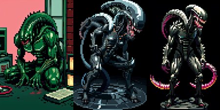 (otherworldly), highly insanely detailed, masterpiece, top quality, best quality, highres, 4k, 8k, RAW photo, (very aesthetic, beautiful and aesthetic), 
__lazy-wildcards/cosplay-char/alien-predator/xenomorph/prompts__, 
<lora:FemXeno:0.7>, 
(1girl:1.3), eyes focus, 
__lazy-wildcards/dataset/background__,âââ