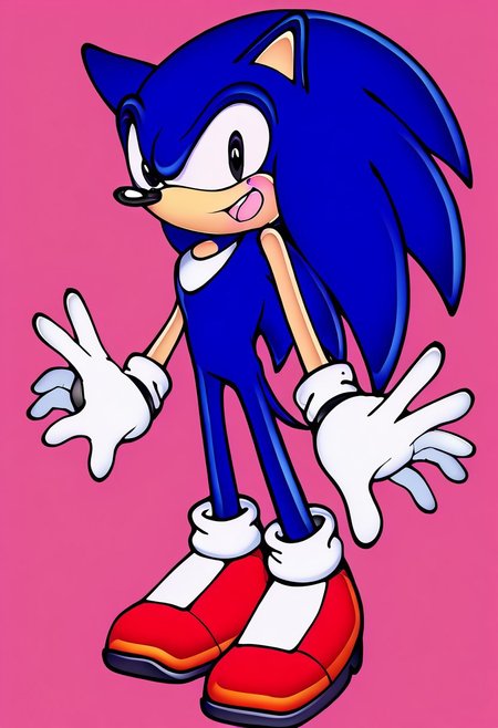 score_9, score_8_up, colored pencil, sketch, Break
sketch, 1boy, male focus, gloves, furry, furry male, solo, shoes, full body, animal ears, animal nose, open mouth, tail, simple background, teeth, smile, body fur, socks, outstretched arms, outstretched arm, spiked hair, 
sonic the hedgehog, LuisEXE, 1boy, Hedgehog, dark blue fur, softer arms, black eyes, small reddish glowing pupils, black sclera, colored sclera slightly pink bloody tears, slimmer, white gloves, red shoes, two tone fur, horror,
thin arms, narrow shoulders, petite,
hand on hip, finger wag
cowboy shot, standing, looking at viewer, smile, upper body:2,
heavy lines:4, line art:2, flat colors:2