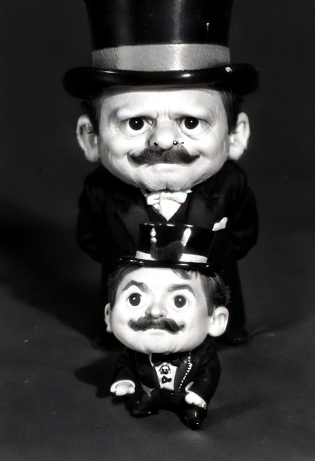 ((((((black and white,chibi)))))),((small man with mustache, top hat, kenbis, chibi, chibi, male only, male, male chibi, monocle, art deco, thick mustache, comically large mustache, handlebar mustache, tiny, multiple men, shrunk, microxl, some little guys,  high angle, from above)), bwMovies, realistic, photo, vintage photo, ((very small man, small man, a small man, a man who is small, a small man)), an unapologetically small human male, black and white, smiling, very happy, euphoric, ecstatic, wonderful small men, large smile, huge smile