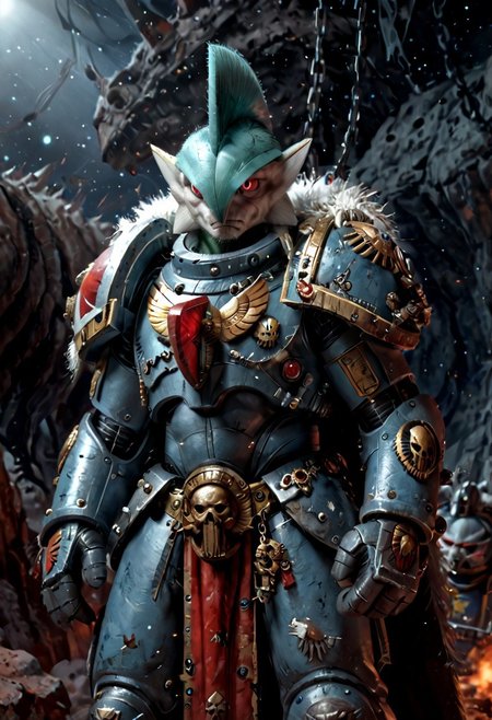 (((Gallade))), male, anthro, Score_9_up, absurdres, source: Gamesworkshop, the Space Wolves chapter, muscular Gallade, red eyes, head crest, feral , in gray armor with fur trim and astartes helmets wielding chain swords, best quality, expressive eyes, perfect face, perfect anatomy, highly detailed, perfect hands, Warhammer 40K, space marine, mantisdetailerse, adddetails, MOVIE STILL
FILM STILL
CINEMATIC
CINEMATIC SHOT
CINEMATIC LIGHTING, SpaceW40K