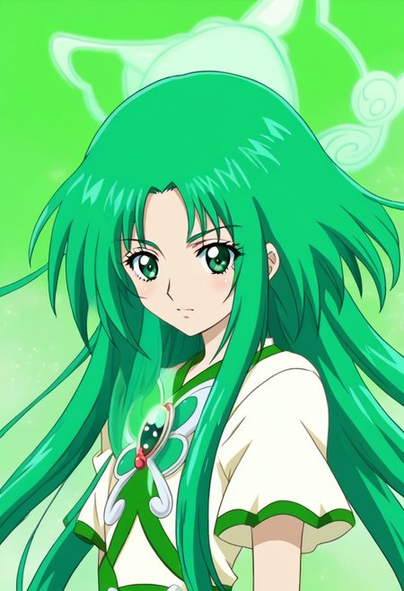 detailed background, green hair,, shiny skin,green eyes,<lora:curemint.:1>, curemint, solo,