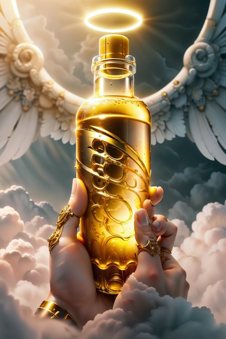 blessedtech, bottle of piss, intricate, detailed, sharp focus, epic lighting, <lora:BlessedTech:1>