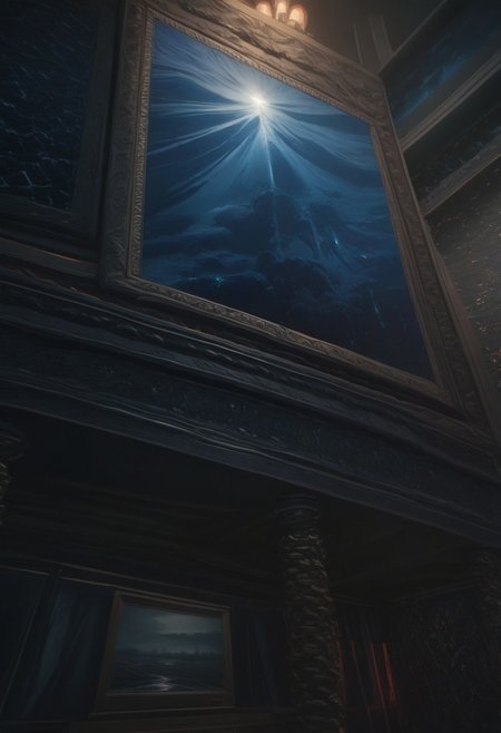 an oil painting of The infinity of God
reflective light, bosstyle, HD, masterpiece, best quality, hyper detailed, ultra detailed (vibrant masterpiece, 32K, UHD, best resolution, perfect details, best quality, best details, best artist, sharp edges, detailed textures, atmospheric lighting, visually stunning, perfect composition, trending on behance), style of van gogh, starry night vibes, expressionism, gloomy, dark tones, unforgettable, dark fantasy, fantasy, emotional depth. (vibrant masterpiece, (8k1.5), UHD, very detailed, high-quality, best artist, sharp edges, detailed textures, atmospheric lighting, stunning visuals),ZZZ_Style