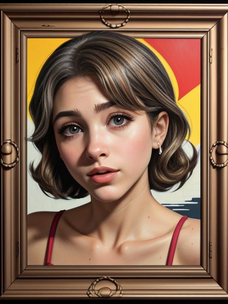 <lora:XenoTALES-OutOfScreen:1>
OutOfScreen, 
Natalie_Henderson,  
(oil painting), leaning, 60s style, (pixel explosion:0.8),