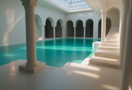 Backrooms Pools (Background) (SDXL) (AD)