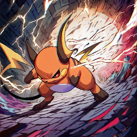 score_9, score_8_up, score_7_up, score_6_up, source_furry, solo, dof, full-length portrait, blurredbackground,  <lora:POKEMON_RAICHU_r1:1> raichu, pokemon (creature), action, attacking, electricity, cinematic, dynamic angle, motion blur, (lags), ((glitch)), glitching, chaos, out of control, dramatic, (glitch takeover), red highlights, chromatic aberration